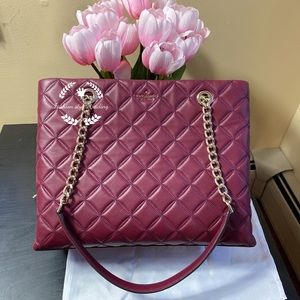 Kate Spade Large natalia tote in blackberry